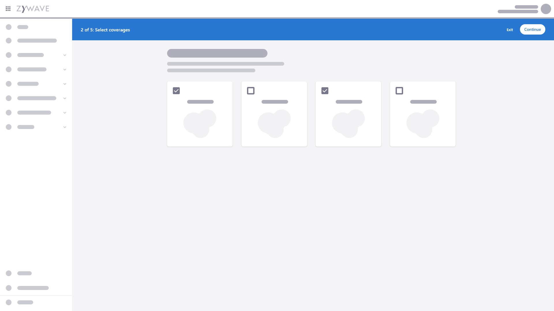 Data entry action bar